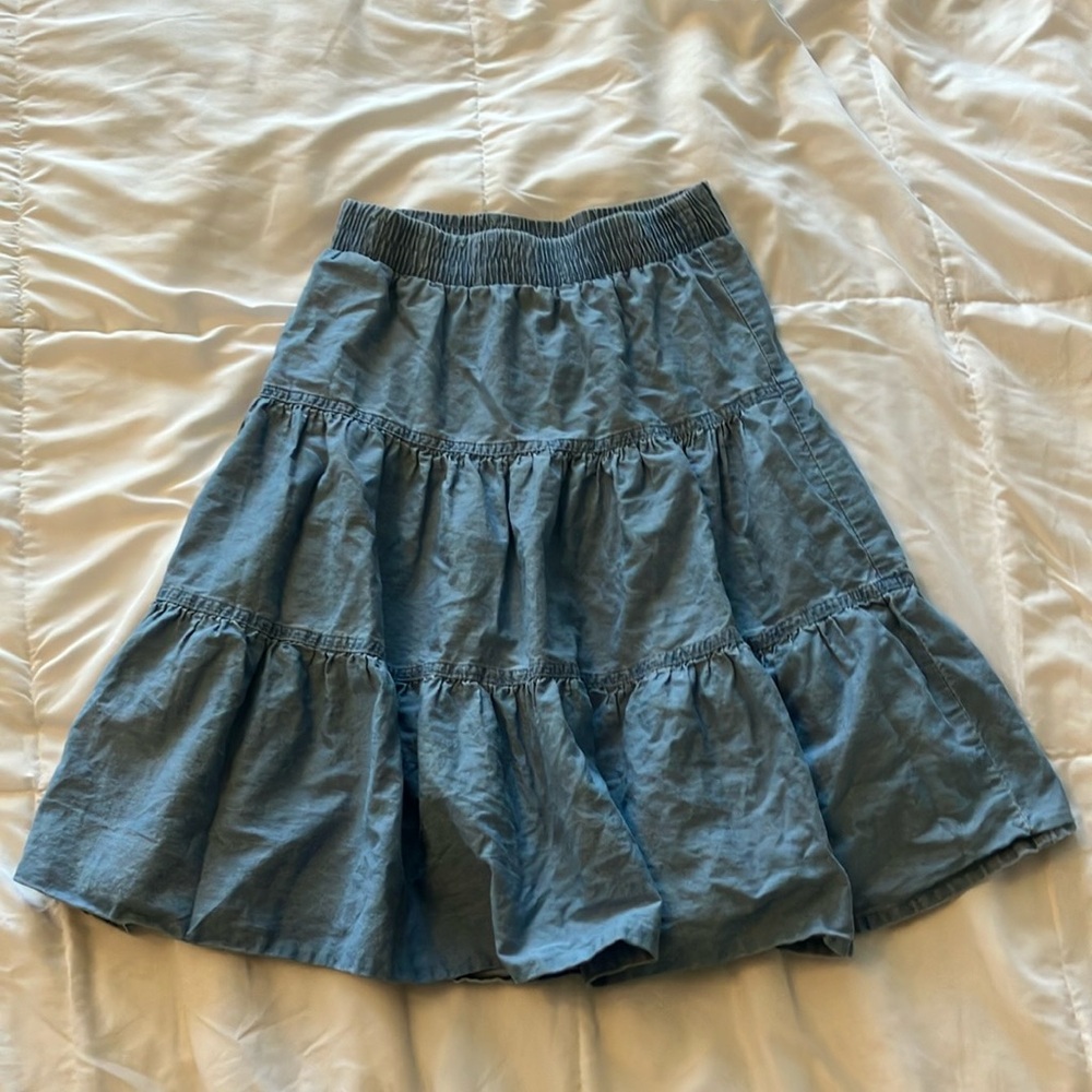 Blue skirt
